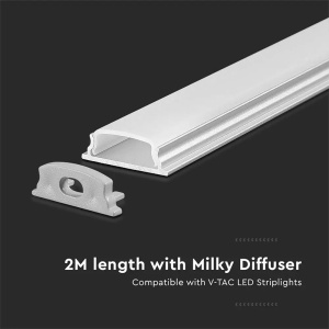 PROFIL ALUMINIU PENTRU BANDA LED FLEXIBIL 2M 18MM X 6MM - Img 6