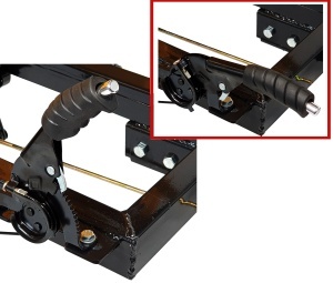 ProGARDEN Campo RM500C remorca 500kg motocultor, 1 osie, prindere bolt, roti profil rutier 5.00-12, 4 prezoane, RIM 3.00B - Img 4