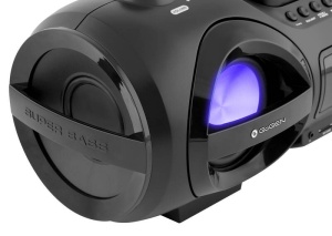 Radio FM cu CD și Bluetooth GoGEN CDM 425 BTDAB, 25 W, MP3, USB, card SD, telecomanda, negru/argintiu - Img 3