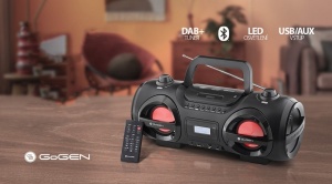 Radio FM cu CD și Bluetooth GoGEN CDM 425 BTDAB, 25 W, MP3, USB, card SD, telecomanda, negru/argintiu - Img 13