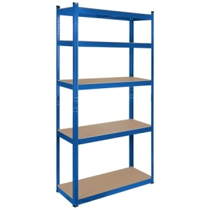 RAFT METALIC 5 POLITE 750K MDF 180X90X40 ALBASTRU REBEL - Img 1