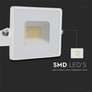 REFLECTOR LED SMD 20W 3000K IP65 - ALB - Img 7