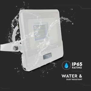 REFLECTOR LED SMD 20W 400K IP65 CU SENZOR MISCARE - ALB - Img 14