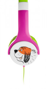 RESIGILAT - Casti audio pentru fete GoGEN MAXISLECHYG, volum limitat 90 dB, 8 autocolante - Img 4