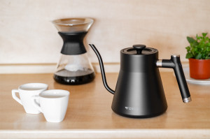 RESIGILAT - Fierbator electric ECG Forza 8000 Pour over Nero, 1200 W, 1 litru, otel inoxidabil, negru mat - Img 12