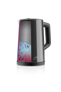 RESIGILAT - Fierbator electric ETA Ester 4597 90000, 2200W, 1.5 litri, 40 la 100 °C, otel inoxidabil, pereti dubli, negru - Img 5