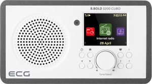 RESIGILAT - Internet radio ECG B.BOLD 3200 Cubo, FM, Bluetooth, Li-Ion 3,7V/2000 mAh, 3W RSM, telecomanda, carcasa din lemn - Img 10
