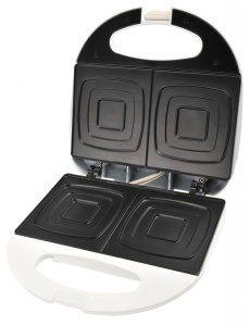 RESIGILAT - Sandwich maker Gallet Minot CRO609, 750 W, 2 sandwich-uri patrate, alb - Img 3