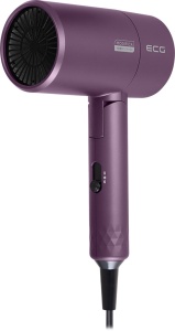 RESIGILAT - Uscator de par cu ionizare ECG Modifica Chiara, 1600 W, 2 niveluri de temperatura, concentrator, violet