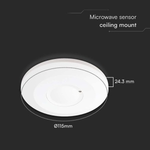 SENZOR DE MISCARE 1000W 360GR IP20 - ALB - Img 4