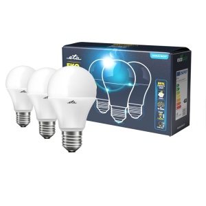 Set 3 becuri economice LED ETA EKO Classic, 15W (99W), E27, lumina neutra - Img 1