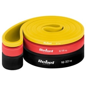 SET 3 BENZI ELASTICE POWER BAND 4-32KG REBEL ACTIVE - Img 2