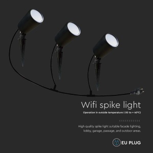 SET CORP ILUMINAT LED RGB 3IN1 5.2W IP65 - NEGRU - Img 5