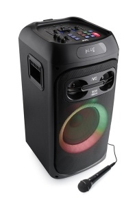 Sistem audio portabil JVC XS-EP514B, 150W (RMS), Acumulator 11.1 V/4 Ah (16 h), Bluetooth, USB, Radio FM, Microfon, AUX IN, Intrare chitara - Img 7