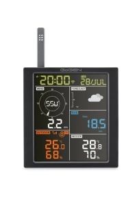 Statie meteo profesionala GoGEN ME 3700, viteza, directia si rafalele vantului, senzor ploaie, Wi-Fi 100 metri, color - Img 3