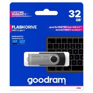 STICK USB 3.0 32GB GOODRAM - NEGRU - Img 2
