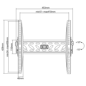 SUPORT LCD TV 32-55 INCH NEGRU BASIC - Img 9