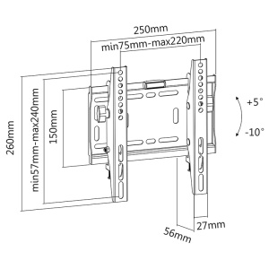 SUPORT LED TV 23-42 INCH INCLINATIE VERTICALA - Img 9