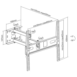 SUPORT UNIVERSAL LED TV 32-55 INCH - Img 4