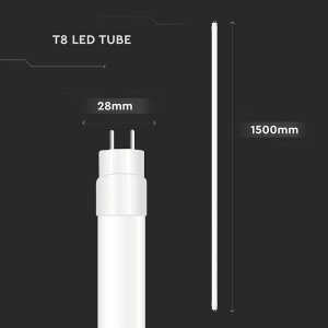 TUB LED T8 G13 PLASTIC 20W 150CM 4000K ALB NEUTRU, CIP CREE - Img 3