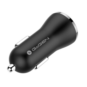 Adaptor incarcare priza auto GoGEN CHQ 27, 2x USB, 2.4A cu functie de incarcare rapida QC 3.0, 18W, negru - Img 2