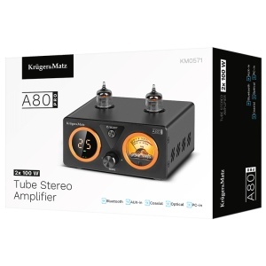 AMPLIFICATOR STEREO LAMPI 2X100W A80 PRO KRUGER&MATZ - Img 7