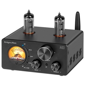 AMPLIFICATOR STEREO LAMPI 6K4 2X100W A60 KRUGER&MATZ - Img 1