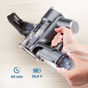 Aspirator vertical fara fir 3 in 1 ETA Panther PRO 7250 90000, statie de autocuratare, autonomie 60 min, motor BLDC 450W, Li-Ion 28,8 V / 2500 mAh - Img 5