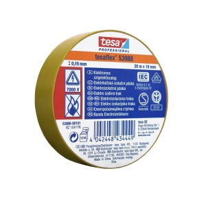 BANDA IZOLATOARE TESAFLEX 20M GALBEN 10 BUC - Img 2