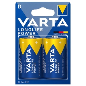 BATERIE ALCALINA LONGLIFE POWER LR20 BLISTER 2BUC VARTA