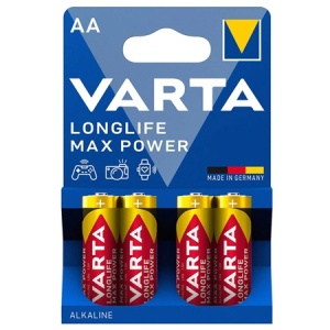 BATERIE ALCALINA MAX POWER LR06 BLISTER 4 BUC VARTA