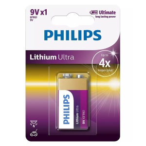 BATERIE LITHIUM ULTRA 9V BLISTER 1 BUC PHILIPS - Img 2