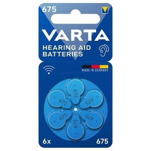 BATERII AUDITIVE 675 BLISTER 6 VARTA - Img 2