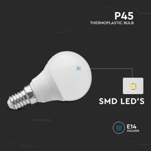 BEC LED E14 P45 4.5W 3000K ALB CALD - Img 4