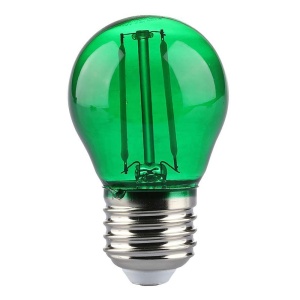 BEC LED G45 E27 2W CU FILAMENT LUMINA VERDE - Img 2