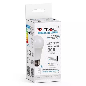 BEC LED SMART A60 E27 10W WIFI RGB+ALB CALD+ALB RECE - Img 5