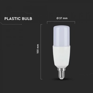 BEC LED T37 E14 7.5W 3000K ALB CALD - Img 4