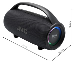 Boxa portabila bluetooth JVC XS-E524B, 50W, USB, IPX6, TWS, negru - Img 2