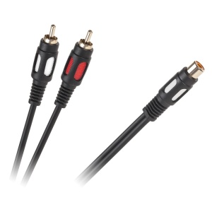 CABLU 1 RCA MAMA - 2 RCA TATA 25CM - Img 2