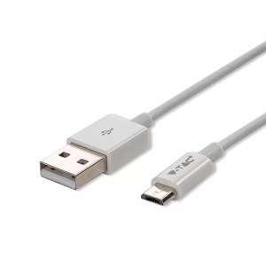 CABLU MICRO USB 1M SILVER EDITON - ALB - Img 3
