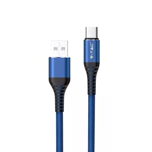 CABLU TIP C 1.2M GOLD EDITION - ALBASTRU - Img 2