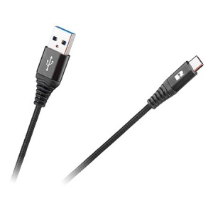 CABLU USB - USB TIP C REBEL 200 CM NEGRU - Img 1