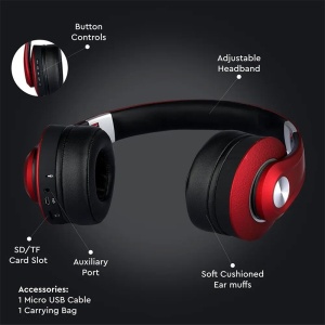 CASCA WIRELESS BLUETOOTH/MSD - ROSU - Img 7
