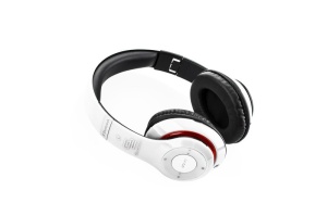 Casti audio fara fir GoGEN HBTM 41WR, Bluetooth, radioFM incorporat, microfon, alb cu rosu - RESIGILAT - Img 6