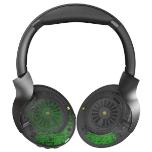 Casti audio fara fir GoGEN HBTM 93B, Over the Ear, Bluetooth 5.3, functie anulare zgomot ambiental, microfon, negru - Img 3