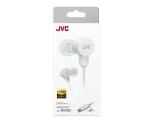 Casti JVC HA-FR29UC-W-U, Cu fir, In-Ear, Microfon, USB-C, Functie Mod Sunet, Husa, alb - Img 2