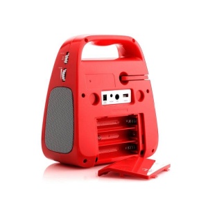 CD player cu Bluetooth si functie karaoke GoGEN DECKO, USB, MP3, Microfon, Rosu - Img 7