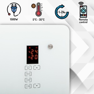 CONVECTOR STICLA CU TELECOMANDA 1500W CR 7721 CAMRY - Img 9