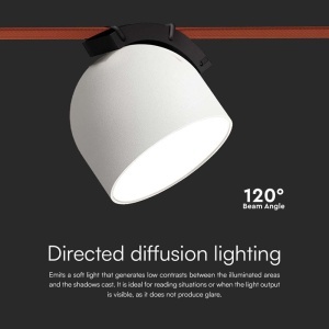 CORP LED MAGNETIC TRACKLIGHT 12W 3000K - ALB - Img 9