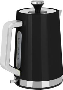 Fierbator electric ECG RK 1766 Vintage Nero, 2200 W, 1.7 litri, otel inoxidabil, negru - Img 2